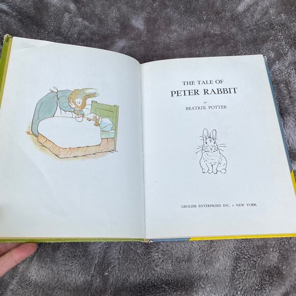 Dandelion Library 2-in-1 Book Tale of Peter Rabbit & Travels of Babar Vtg Child - Picture 4 of 12